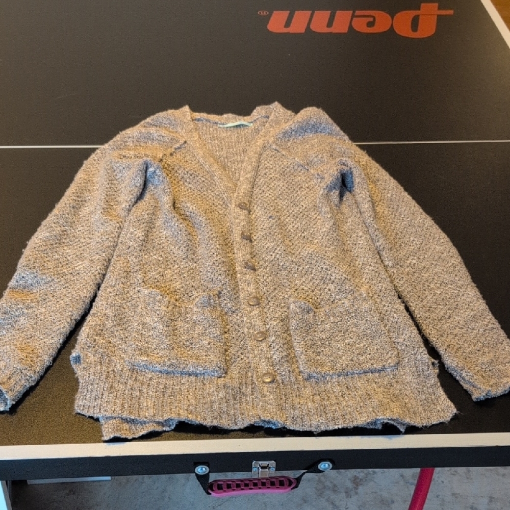 Maurices Heather Gray Cardigan Sweater